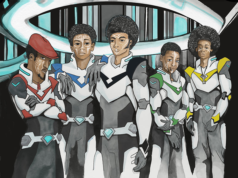 Get Down Voltron, Digital Painting