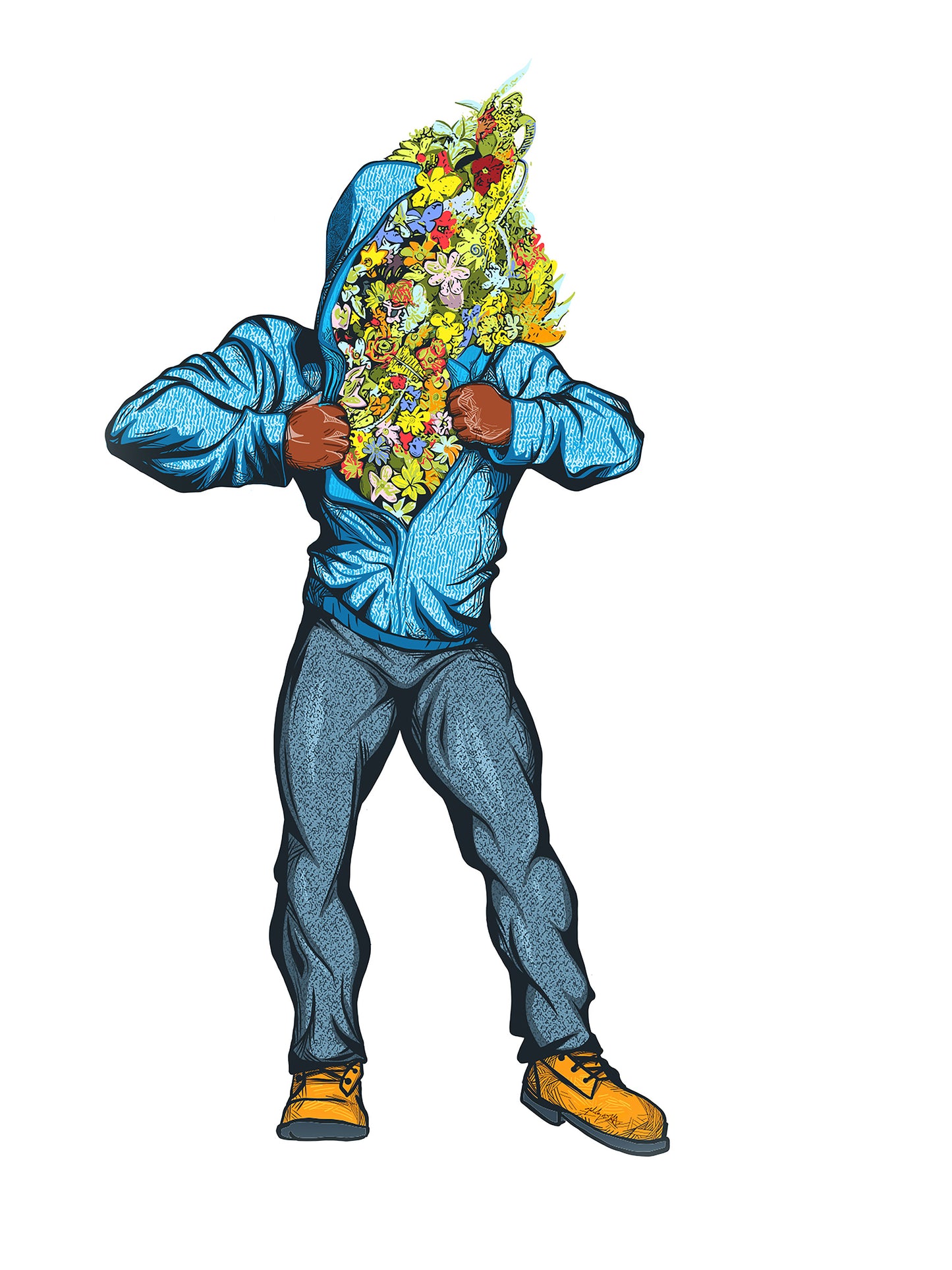 A Bouquet for Life, Digital Painting