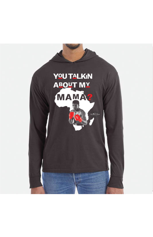 ADULT Hooded Tee, BUMP MAMA AFRICA