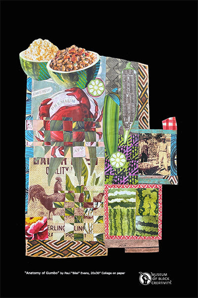 Poster Size “Anatomy of Gumbo” by Paul “Bilal” Evans